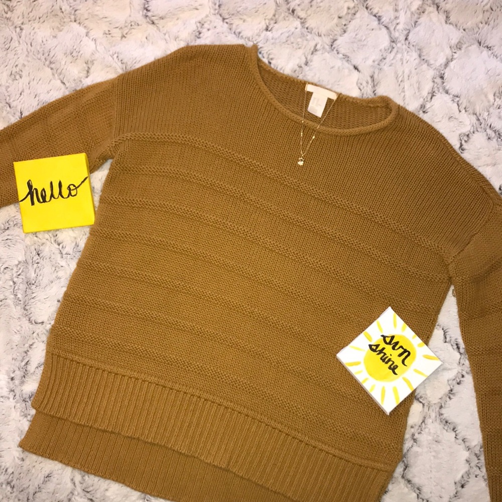 Chunky Yellow Sweater 🌞💛